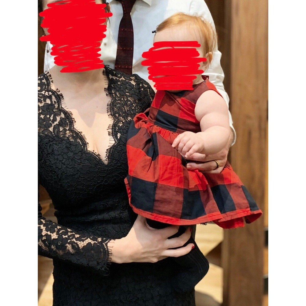 Carter's Baby Dress 6M Red Plaid Sleeveless